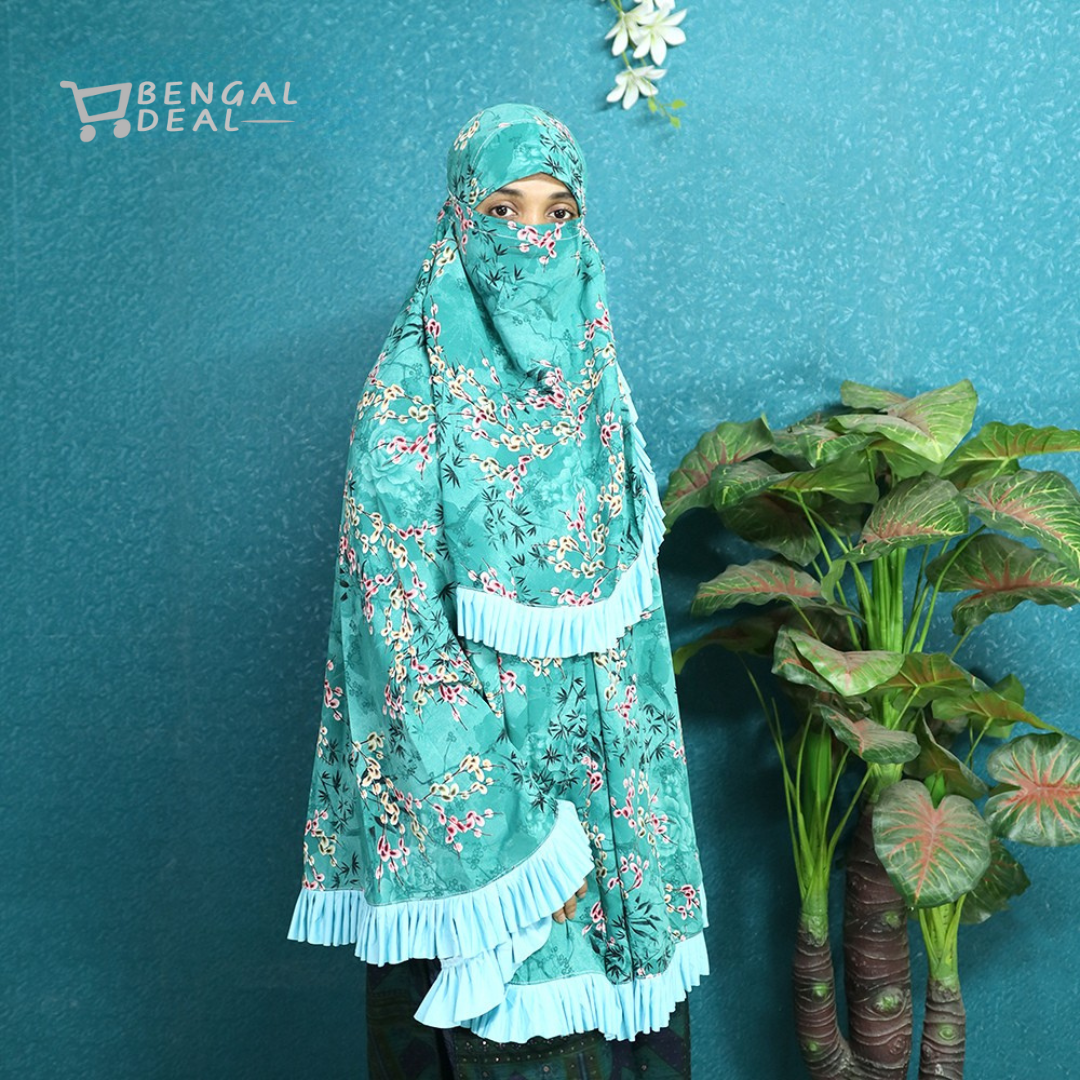 চেরি প্রিন্ট কাপড়ের ও নামাজের শর্ট খিমার (CKC-100)